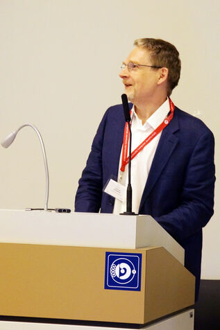 Dean Wilfried Gansterer talking.