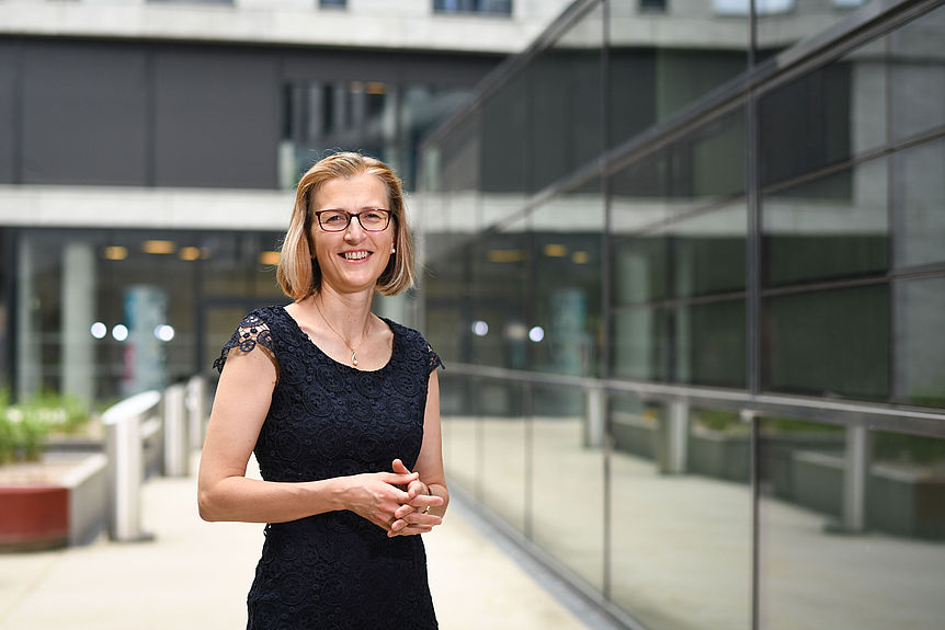 Die Informatikerin Monika Henzinger ist Österreichs neue Wittgenstein-Preisträgerin. (Fotocredit: FWF/Daniel Novotny)